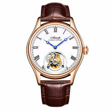 New 100% Original Luxury Tourbillon Watch Mens Mechanical Watches Top Brand Classic White Leather Watch Relogio Masculino 7021 2024 - buy cheap