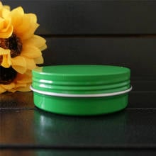 10/15/20/30/50/60/80/100/150g green empty round aluminum box metal tin cans cosmetic cream DIY refillable jar tea Aluminum Pot 2024 - buy cheap