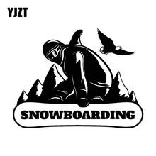 YJZT 16.6CM*12.6CM Snowboarding Mountain Extreme Sports Vinyl Car-Styling Car Sticker Black/Silver C31-0070 2024 - buy cheap