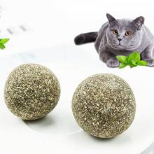Питомец кошка мяч для собаки игральные игрушки мяч из кошачьей мяты игрушка 3,5 см диаметр кошачий мячик игрушки для собак 2024 - купить недорого