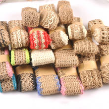 2M Natural Jute Burlap Lace Ribbons For Craft DIY Gift Wraping Hessian Hemp Ribbon Handmade Supplies Party Wedding Decor c2418 2024 - buy cheap