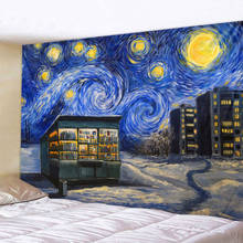 Van Gogh painting and printing living room decoration wall hanging tapestry Yoga Mat Carpet home decoration art 2024 - buy cheap