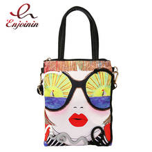 Bolsa de couro feminina, bolsa casual de couro com lantejoulas, para mulheres, tipo mensageiro 2024 - compre barato