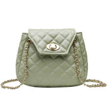 Women Messenger Bags Designer Small Chain Strap Female Shoulder Bag Plaid Leather Casual Flap Bag Ladies' Crossbody Bags Sac 2024 - buy cheap