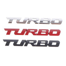 Etiqueta engomada del cuerpo de la motocicleta del coche Turbo de la letra del Metal 3D, etiqueta engomada de la insignia del logotipo de la cola, etiqueta engomada de la decoración lateral 2024 - compra barato