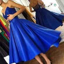 Sexy Sweetheart High Low Royal Blue Prom Dresses Short Lace Up Back Custom Made Women Special Occasion Party Gowns Evening Gown 2024 - buy cheap
