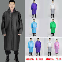 Men Women Waterproof Jacket Eva Button Hooded Raincoat Rain Coat Poncho Rainwear Solid Eva Raincoats For Traveling Tourist 2024 - buy cheap