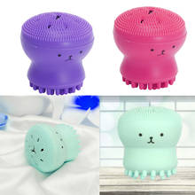 Portable Cartoon Facial Brush Face Cleaning Tool Silicone Exfoliating Scrubber Deep Pore Cleaning Cleanser Massage Cleaner 2024 - buy cheap