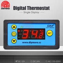 Controlador de temperatura Digital LED para microordenador, termómetro de Control de refrigeración/calefacción con relé de retardo NTC, DC 12V 24V AC 110V-220V 2024 - compra barato