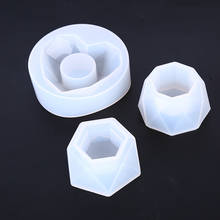 3D Silicone Molds for Epoxy Resin Succulent Flower Pot Concrete Cement Clay Mold Silicone Resin Mold Candle Soap Making Mould 2024 - buy cheap