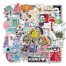 50PCS Chemical Experiments Equation Brain Science Laboratory Stickers For Laptop Skateboard Luggage Car Styling Doodle Decals 2024 - buy cheap