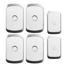 Wireless Waterproof Doorbell 300M Remote US EU UK AU Plug LED Flash 2 Buttons 4 Receivers Home Cordless Calling Bell Chime 2024 - buy cheap