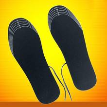 1 Pair USB Heated Shoe Insoles Foot Warming Pad Feet Warmer Sock Pad Mat Winter Outdoor Sports Heating Insoles Winter Warm 2024 - buy cheap