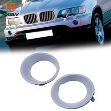 Possbay frente inferior pára-choques grelhas luzes de nevoeiro do carro capa para bmw x5 e53 pre-facelift 2000-2003 perfeito substituição carro capa 2024 - compre barato