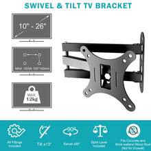 TV Mount 10-26 inch LCD Racket For TV Wall Stand Full Motion Swivel Tilt Mount Retractable Bracket MAX VESA 100x100mm 2024 - buy cheap