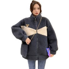 Lamb Wool Zip Up Hoodies Women Winter Couple Clothes Plus Velvet Thick Lamb Jacket Style Fleece Sweatshirt Women 2024 - buy cheap