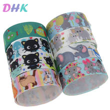 DHK 5yards submarine elephant cat Printed Grosgrain Ribbon Accessory Hairbow Headwear Decoration DIY Wholesale OEM C1785 2024 - buy cheap