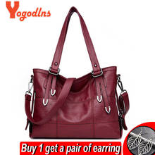 Yogodlns Luxury Handbags Women Bags PU Leather Designer Shoulder Bag 2021 Women Messenger Bags Lady Tote Bag 2024 - buy cheap