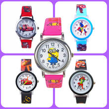 Hot Sale Kids Watches Cute Cartoon Car Sports Children Watch Leather Quartz Wristwatches Child Watch Hour Girls Boys Kid Clock 2024 - buy cheap