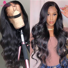 Malaika Body Wave 13x4 Lace Front Human Hair Wigs Peruvian Virgin Preplucked Hair Frontal Deep Water wave  Full Wigs 2024 - buy cheap