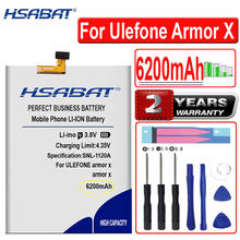 HSABAT 6200mAh Top Quality Battery for Ulefone Armor X SmartPhone 2024 - buy cheap