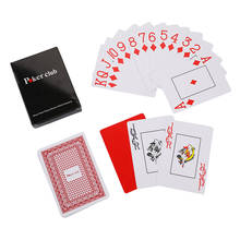 1 комплект, популярные пластиковые игральные карты для Техасского покера, большого объема, 6,4*8,9 см 2024 - купить недорого