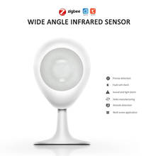 Tuya ZigBee-Sensor de movimiento PIR, Detector pasivo infrarrojo inteligente inalámbrico, alarma de seguridad antirrobo para el hogar, Control por aplicación remota 2024 - compra barato