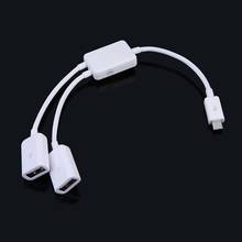 Micro USB to 2 OTG Hub Adapter Cable Dual Port Y Splitter for Tablet PC Phone Card Reader Mouse Keyboard Computer Component 2024 - buy cheap