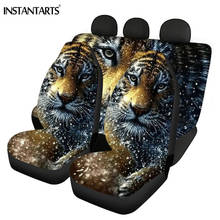 INSTANTARTS 3D Realistic Ferocious Tiger Design Car Interior Decor Vehicle Seat Covers Front&Rear Seat Durable Seat Protector 2024 - buy cheap