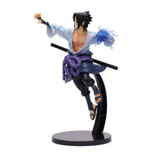 17cm Anime   Vibration Stars Uchiha Sasuke Pvc Action Figure  Shippuden Figure  Collection Model Toys for Children 2024 - buy cheap