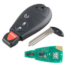 Mando a distancia de repuesto para llave de coche, mando a distancia de 4 botones, 433MHz, con Chip ID46, GQ4-53T, compatible con Dodge 2013-2017, DODGE RAM 1500, 2500, 3500 2024 - compra barato