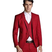 Trajes de negocios ajustados para hombre, trajes de trabajo para novio, boda, fiesta de graduación, conjuntos de pantalones de chaleco (chaqueta + Pantalones + chaleco + corbata) K:768 2024 - compra barato