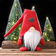 Adornos navideños de felpa de Papá Noel, muñeco sin rostro, muñeco escandinavo Tomte, elfo sueco, enano, regalo de Año Nuevo 2024 - compra barato