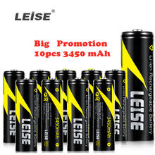 Leise 10 Uds 3450mah 18650 batería Li-Ion baterías recargables de 18650 de 3,7 v para linterna/Faro Durable seguro eficiente 2024 - compra barato