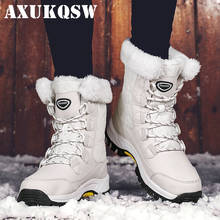 Warm Ankle Boots Shoes 2020 waterproof Winter Boots Hiking Shoes Winter Snow Boots Comfort Casual Lace-Up Platform Boots Shoes 2024 - buy cheap