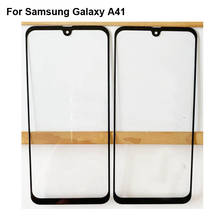 Painel touch de vidro para samsung galaxy a41, com sensor tátil, sem flex, para galaxy a 41 2024 - compre barato