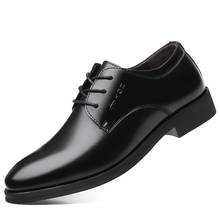 2021 Новые Классические деловые мужские модельные туфли модные элегантные формальные свадебные туфли мужские офисные туфли-оксфорды без застежки 38-45 2024 - купить недорого