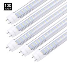 100 pacote t8 4ft g13 bi pino lâmpadas de tubo led 28w 4 pé 2 pinos led loja de luz fluorescente substituição dupla-final alimentado 2024 - compre barato