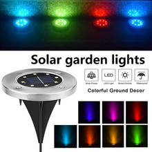 8 LED Disk Lights Gutter Garden Decking Path Way Eco-Friendly Street Landscape Light Security Ground Lamp Durable Home 2024 - buy cheap