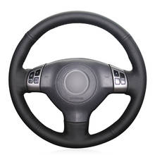 Hand-stitched Black PU Faux Leather Car Steering Wheel Cover for Suzuki SX4 Alto Swift Splash Opel Agila Vauxhall Agila 2007 2024 - buy cheap