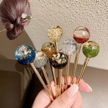 Metal Gold Color Handmade Barrette Women Hairpins Hair Accessories Gift Japan Style Gold Foil Starry Sky Hair Clips Hair Sticks 2024 - buy cheap