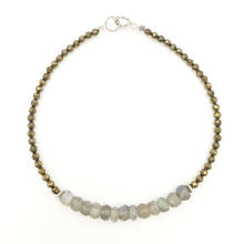 LiiJi Unique Pyrite Labradorite 925 Sterling silver Delicate Bracelet Healing stone Bracelet for Men or Women 7-8'' 2024 - buy cheap