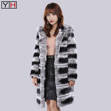 Natural Rex Rabbit Fur Coat 100% Genuine Rex Rabbit Fur Hooded Jacket Coat Women Long Style Thick Warm Real Fur Outerwear 2024 - buy cheap