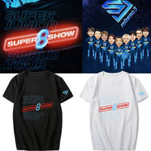 Camiseta de estilo coreano SUPER JUNIOR álbum de la gira mundial, camisetas de Hip-Hop, camisetas de manga corta, PT1154 2024 - compra barato