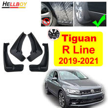 Flaps de lama do carro para volkswagen vw tiguan r linha 2019 2020 frente traseiro pára-lamas fender respingo guarda exterior acessórios automóveis 2024 - compre barato