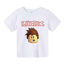 Детская летняя футболка robloxing с мультяшным принтом для мальчиков и девочек, уличная одежда с 3D принтом, детская одежда, Забавная детская футболка с круглым вырезом 2024 - купить недорого