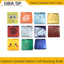 Pikach-carcasa de repuesto de edición limitada para consola de juegos GBA SP, carcasa completa de dibujos animados para Nintendo Gameboy Advance SP 2024 - compra barato