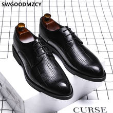 Zapatos de diseñador para hombre, calzado Formal, Oxford, de oficina, de marca italiana, clásico, de boda 2024 - compra barato