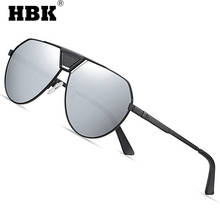 HBK New Metal Big Polarized Sunglasses Hollowed Retro Men's Sun Glasses Trendy Driving Goggles UV400 High Quality Zonnebril 2024 - buy cheap