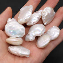 Natural Freshwater Pearl For DIY Jewelry Making Necklaces Bracelets And Earrings White Big Baroque 22-35mm 2024 - buy cheap